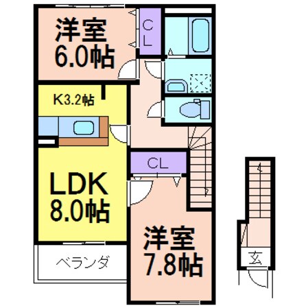 リバーサイドヴィラの物件間取画像